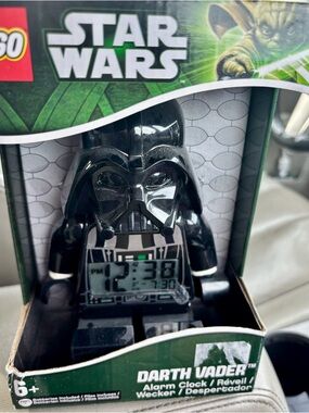 Lego Star Wars Darth Vader Digital Minifigure Clock 9002113. Box is unopened.